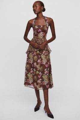 Brown Midi Dresses