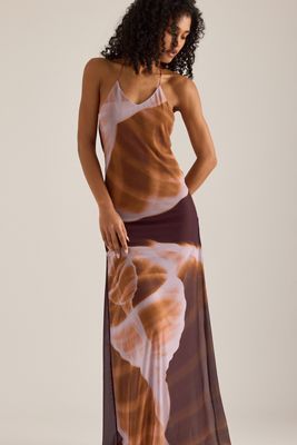 Feners Balita Halter Mesh Maxi Dress