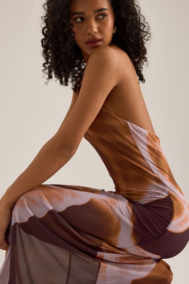 Feners Balita Halter Mesh Maxi Dress #3