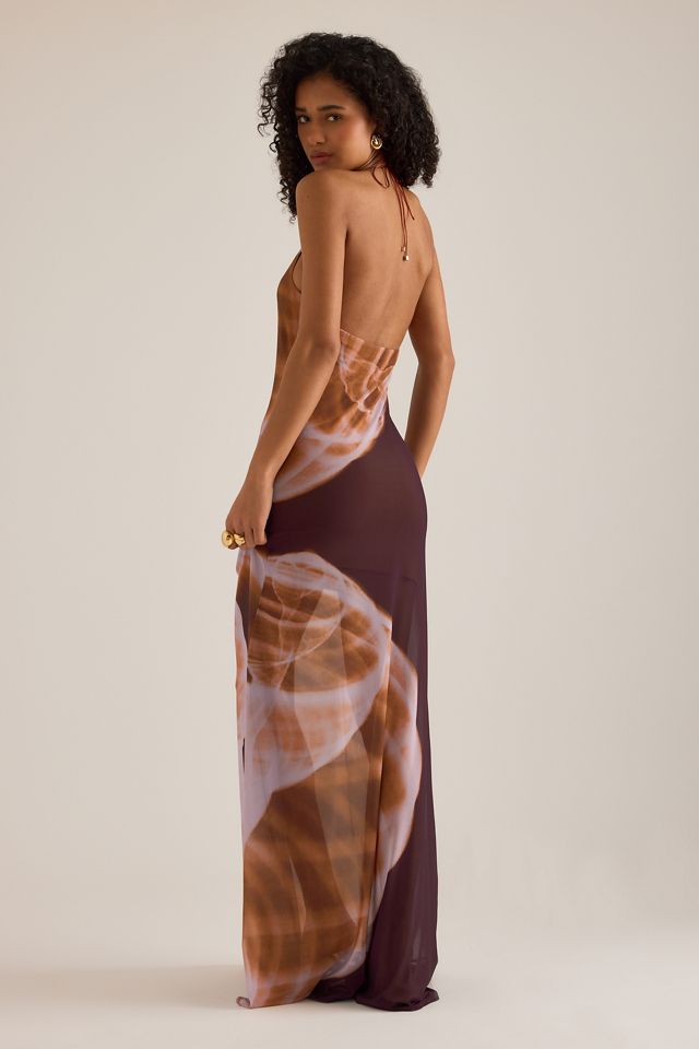 Feners Balita Halter Mesh Maxi Dress #2