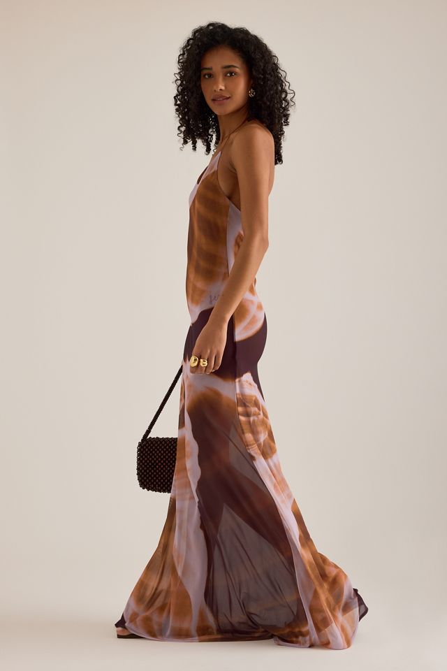 Feners Balita Halter Mesh Maxi Dress #1