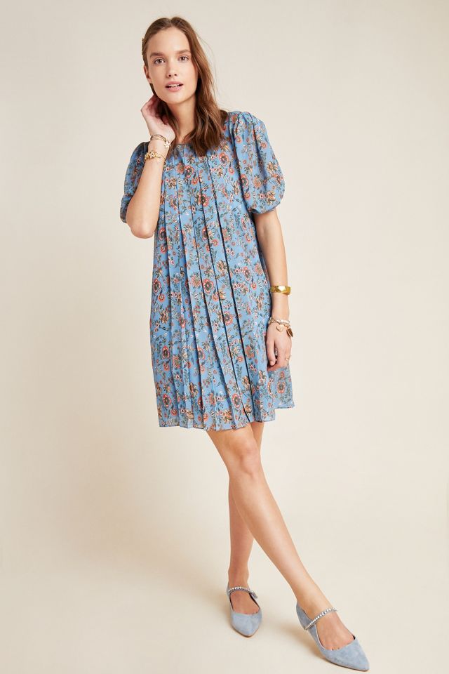 Sachin & Babi Marina Pleated Swing Dress | Anthropologie