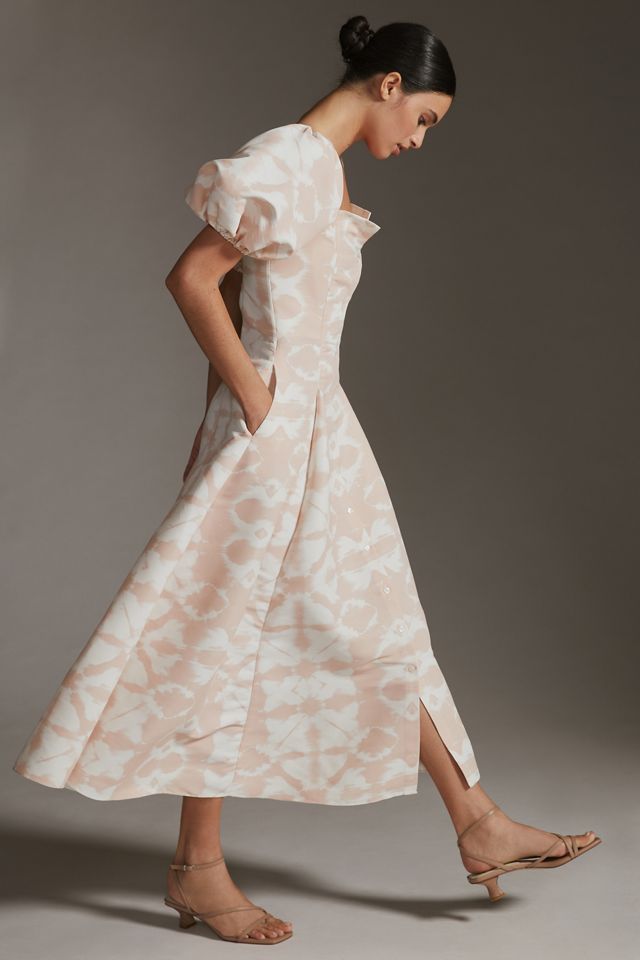 Sachin & Babi Annon Puff-Sleeve Midi Dress #3