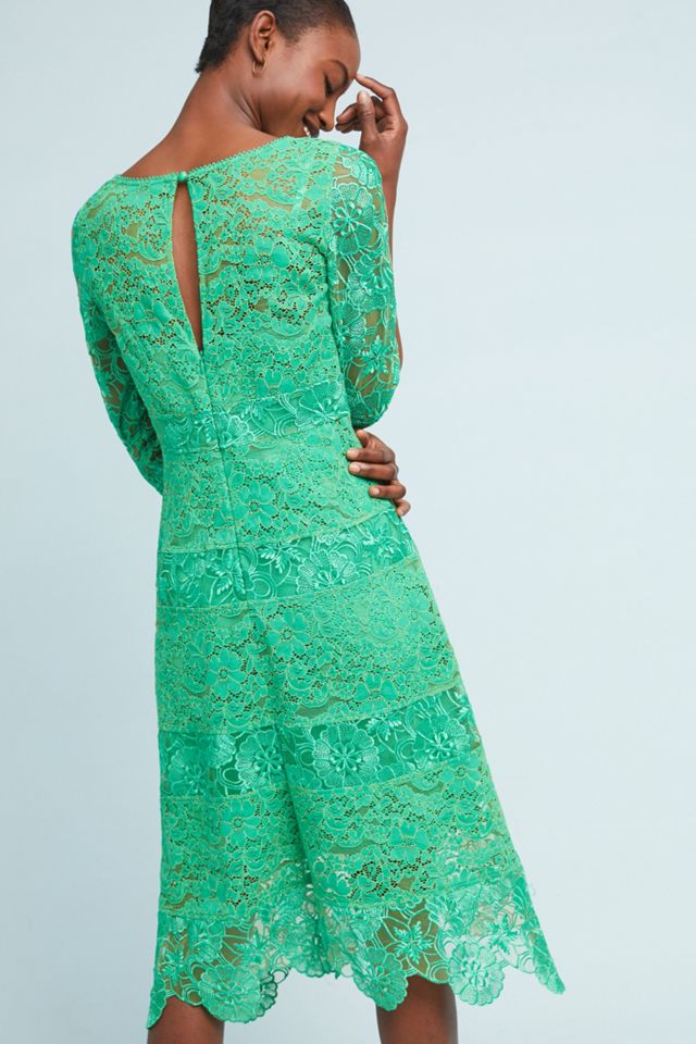 Angelica Lace Midi Dress | Anthropologie