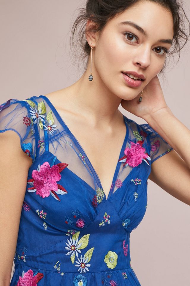 Embroidered Topaz Dress #2