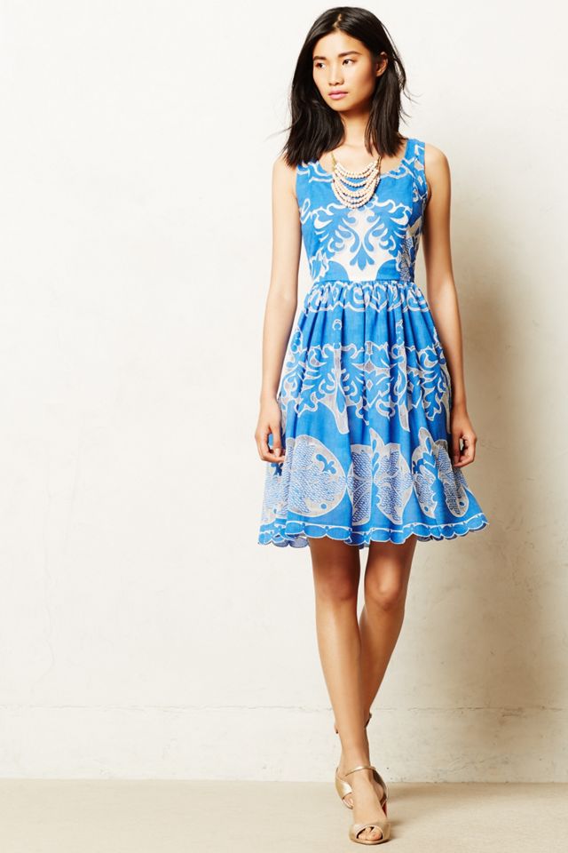 Azure Lace Dress | Anthropologie