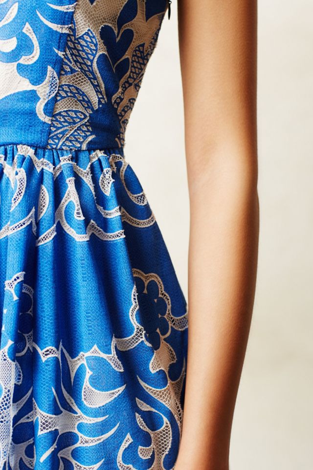 Azure Lace Dress | Anthropologie