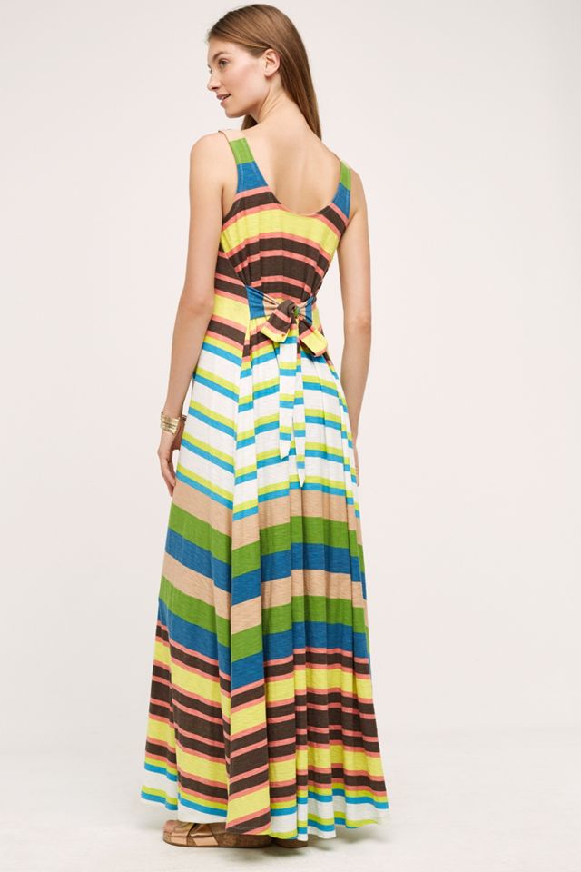 Spectrum Stripe Maxi Dress #3