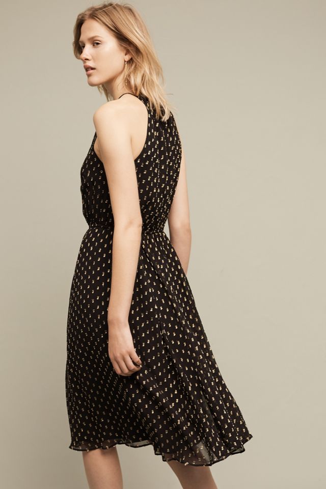 Golden Dots Halter Dress #2