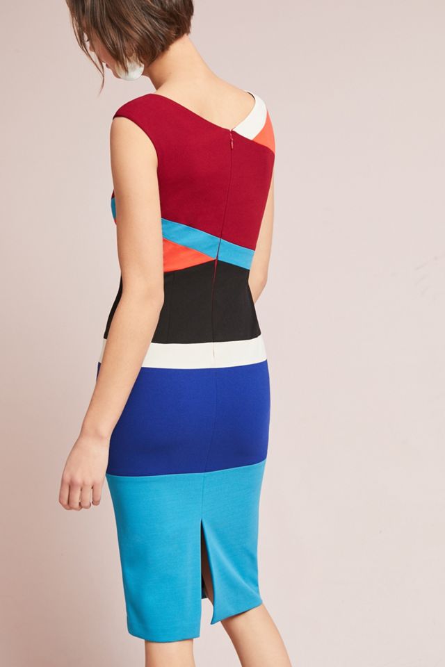 Tracy Reese Geometric Colorblocked Column Dress #2