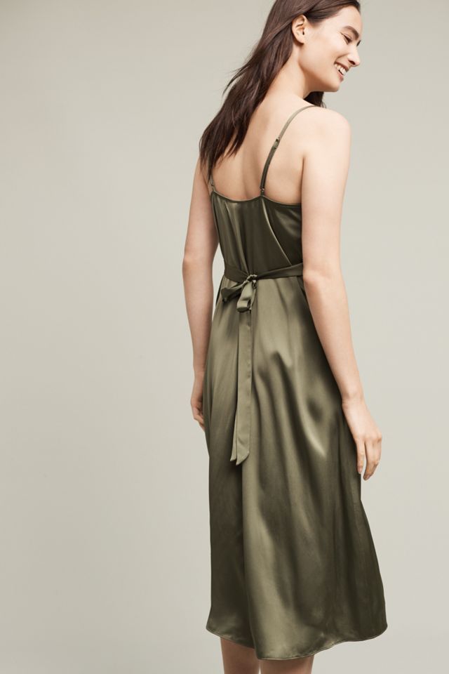 Olive Slip Dress #3