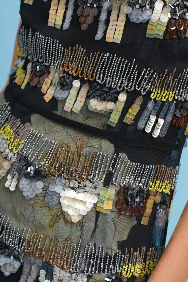 Tracy Reese Beaded High-Low Dress #1