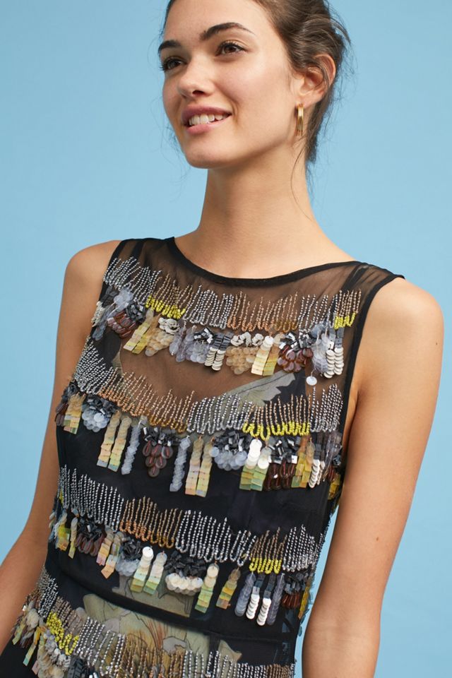 Tracy Reese Beaded High-Low Dress #3