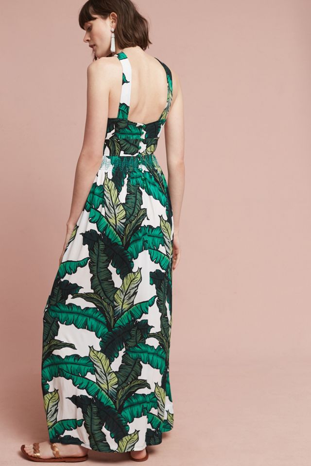 Palm Halter Dress #1