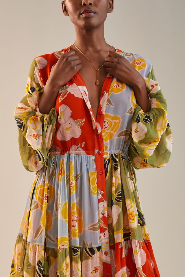 Carolina K Floral Print Maxi Dress #1
