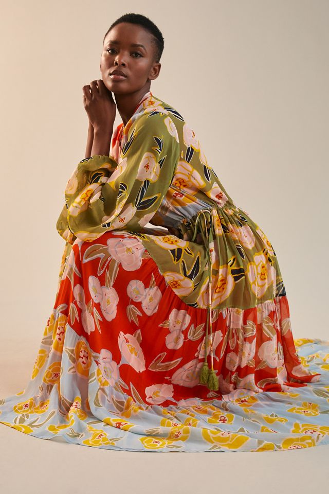 Carolina K Floral Print Maxi Dress #3