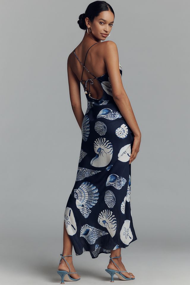 Carolina K Cowl-Neck Slip Dress #1