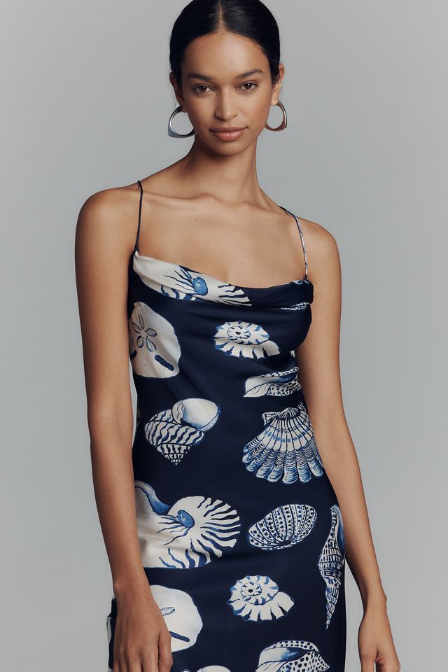 Carolina K Cowl-Neck Slip Dress #3