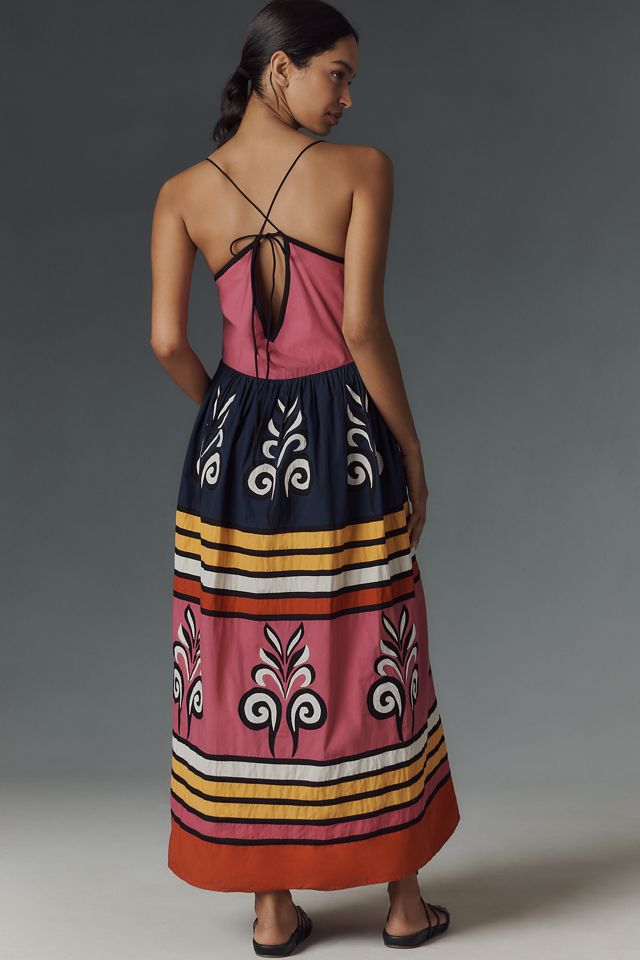 Carolina K Antonella Sleeveless V-Neck Midi Dress #1