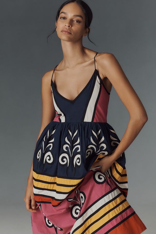 Carolina K Antonella Sleeveless V-Neck Midi Dress #2