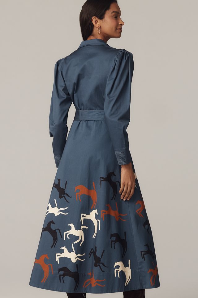 Caroline K Anais Long Sleeve V-Neck Dress #2