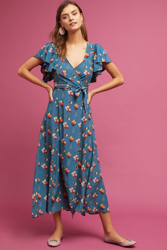 Marianne Silk Wrap Dress #1