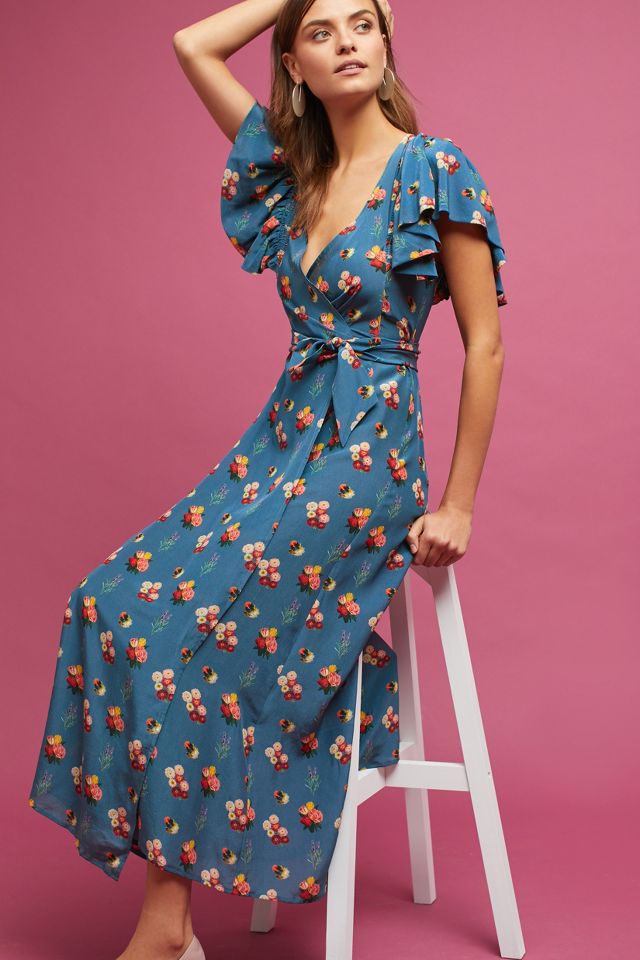 Anthropologie wrap dress online