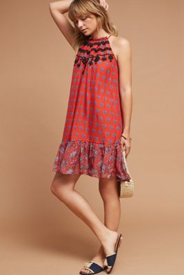 Fiore Silk Halter Dress