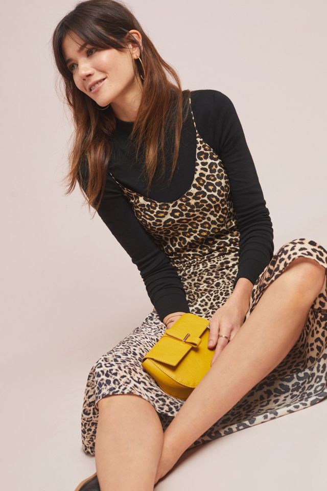 Kachel Silk Leopard-print Slip Dress #2