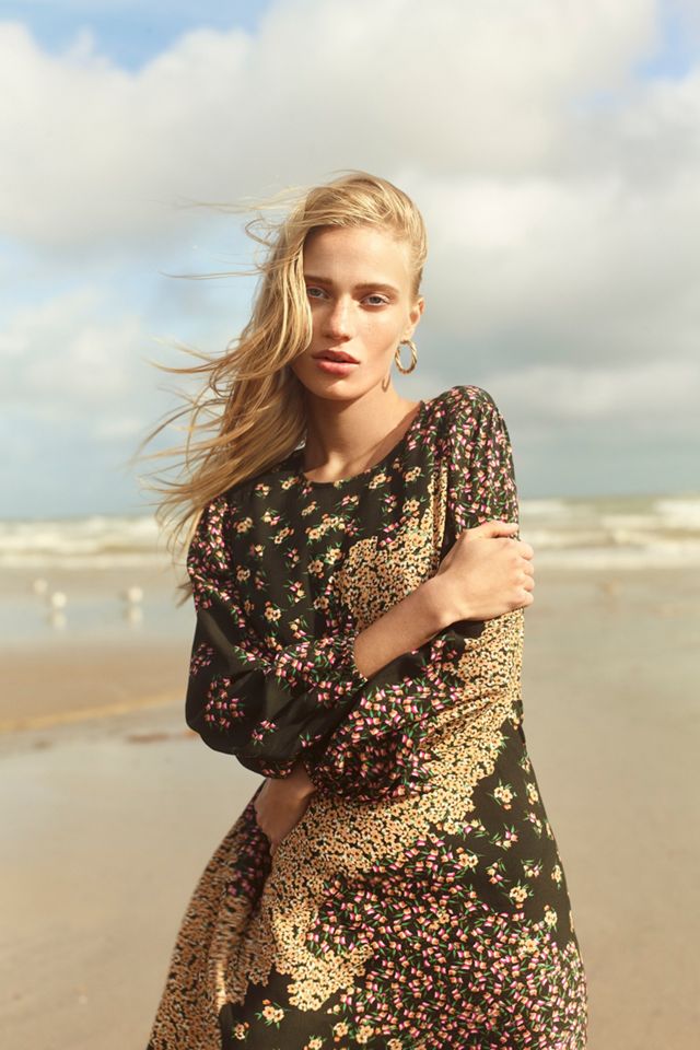 Joanna Floral Midi Dress | Anthropologie