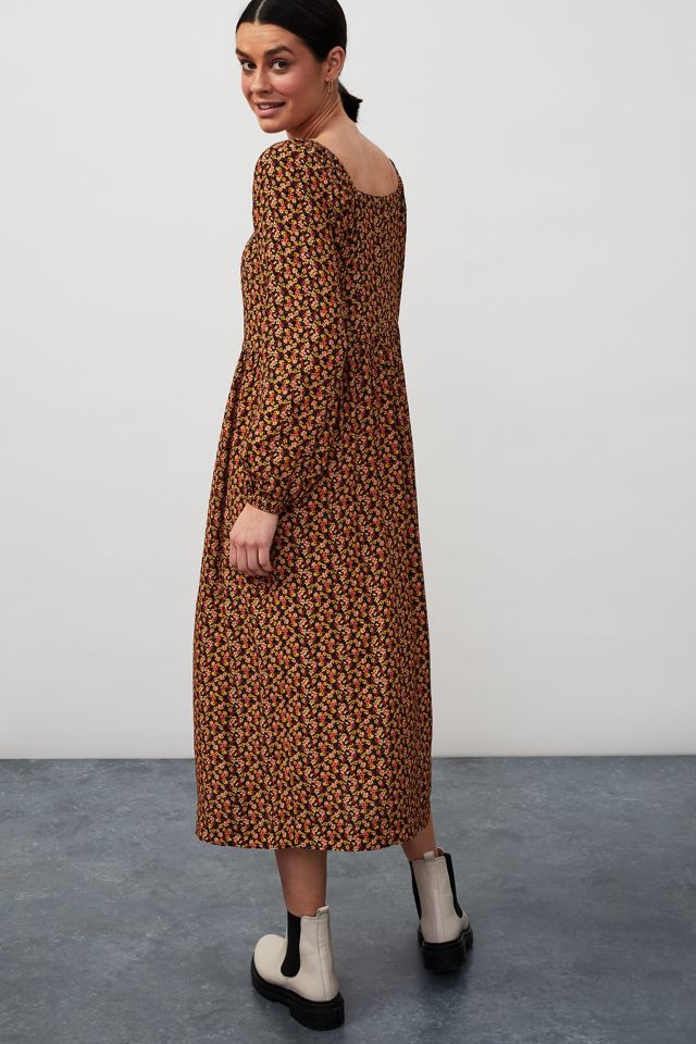 Robe mi-longue à petites fleurs Kachel #1