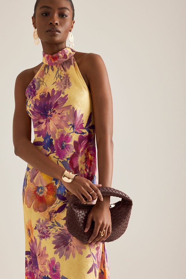 Kachel High-Neck Floral Maxi Dress #4