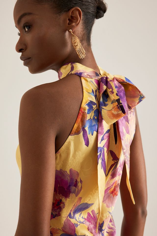 Kachel High-Neck Floral Maxi Dress #5