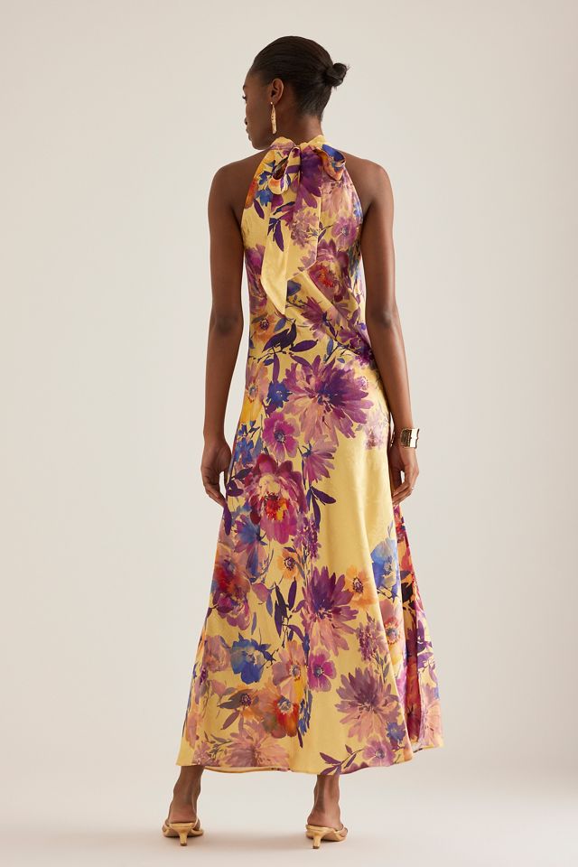 Kachel High-Neck Floral Maxi Dress #1