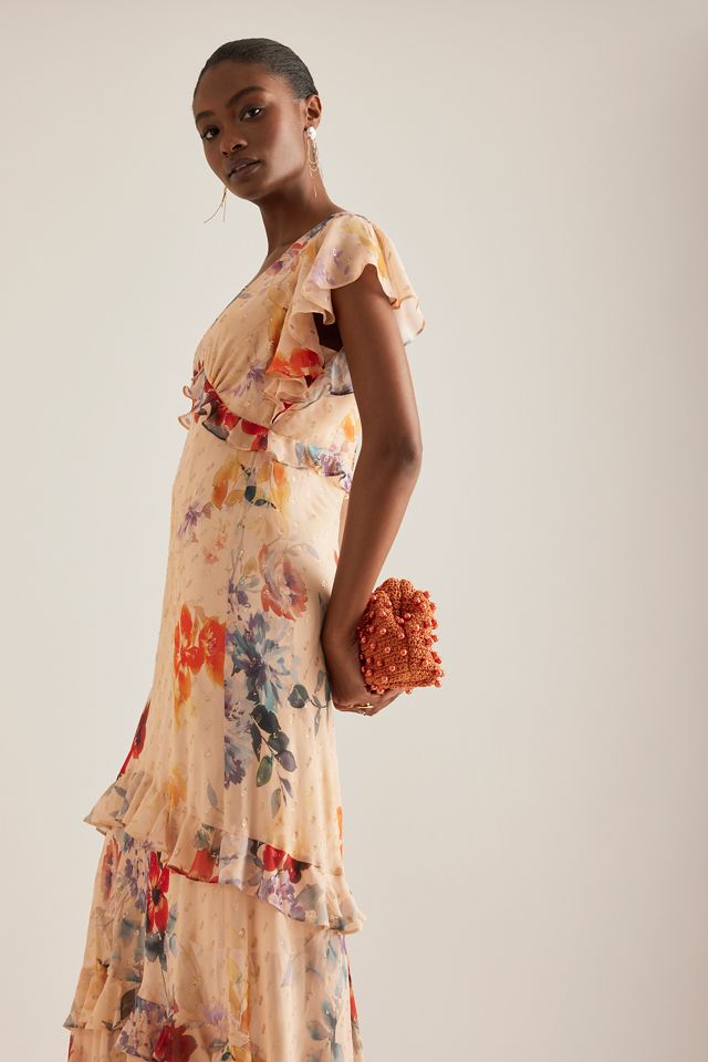 Robe Longue à Volants Kachel Lurex Spot #3