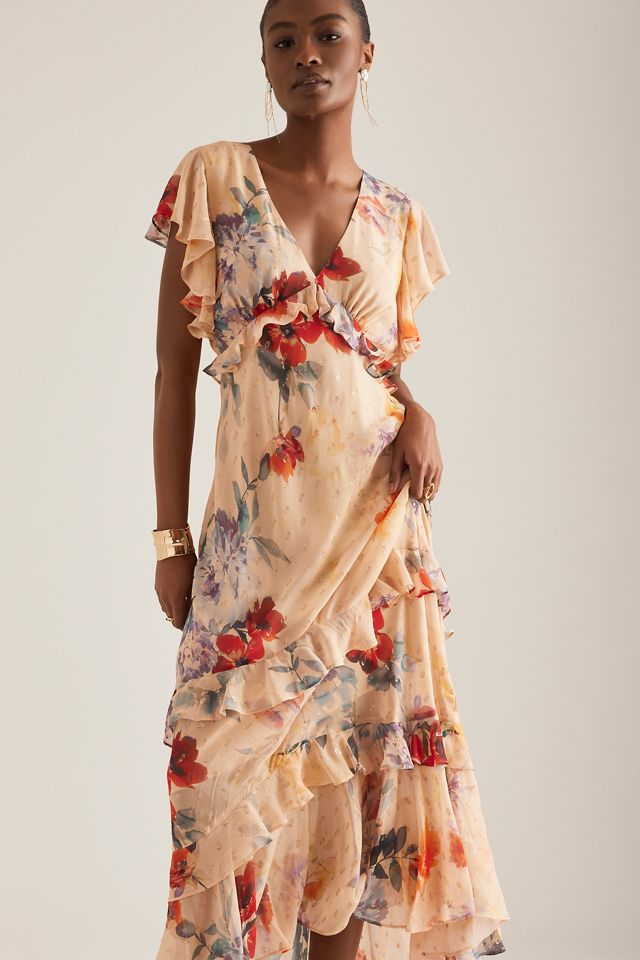 Robe Longue à Volants Kachel Lurex Spot #4