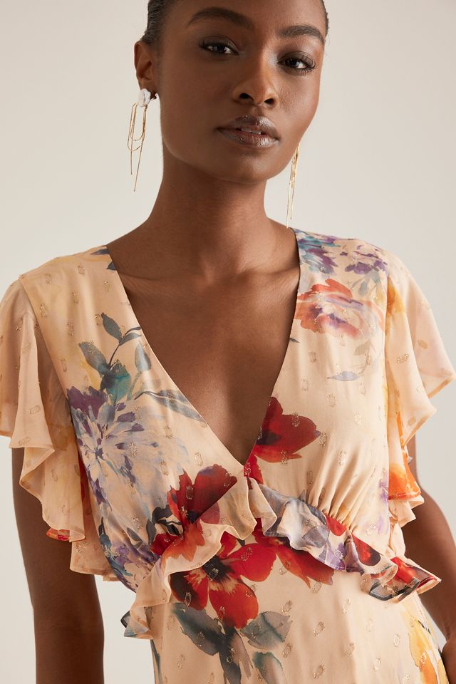 Robe Longue à Volants Kachel Lurex Spot #2