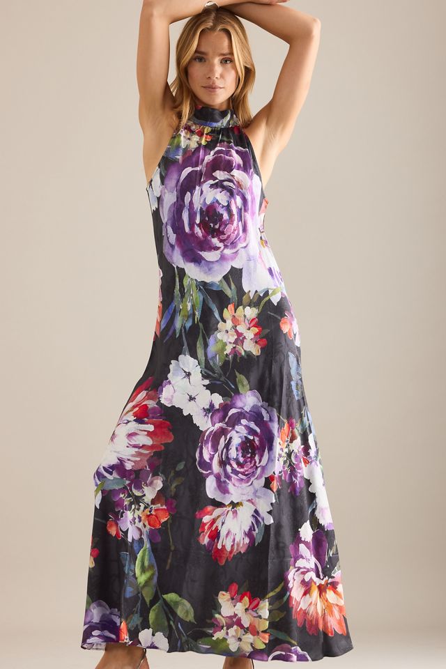 Kachel Floral Halter Maxi Dress #4