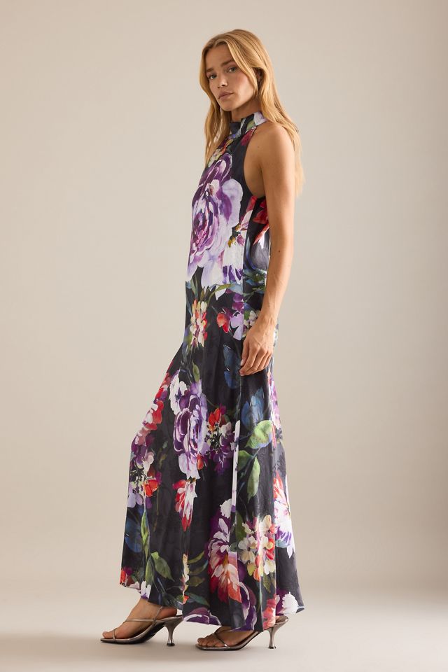 Kachel Floral Halter Maxi Dress #1