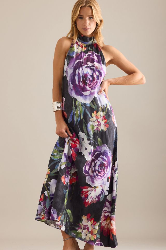 Kachel Floral Halter Maxi Dress #3