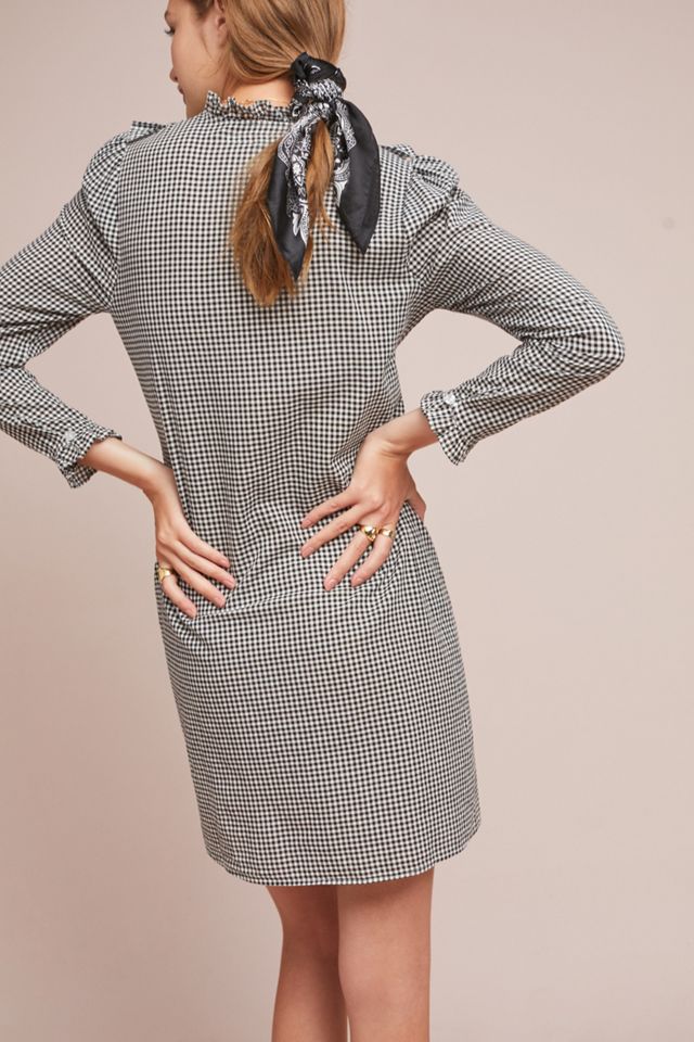Ruffled Gingham Shirtdress #1