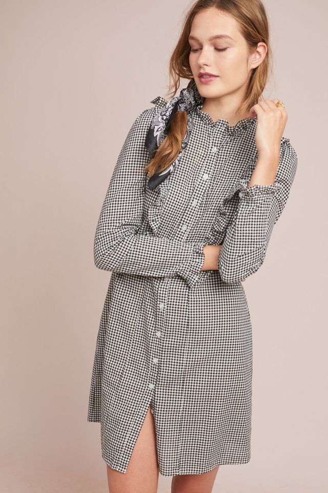 Ruffled Gingham Shirtdress #2