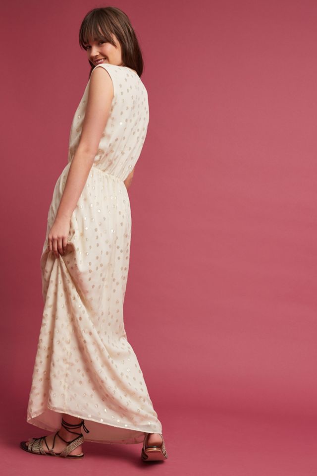 Jacquard Silk Maxi Dress #1