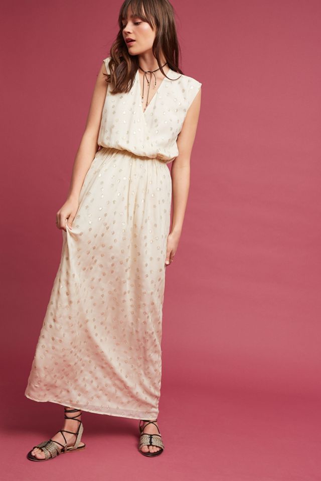 Jacquard Silk Maxi Dress #3