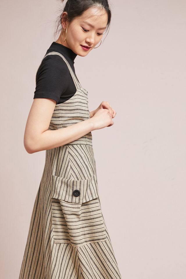 Striped Utility Midi Dress #2