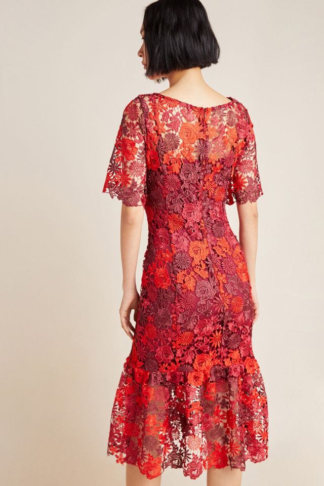 Brigitte Embroidered Midi Dress #1