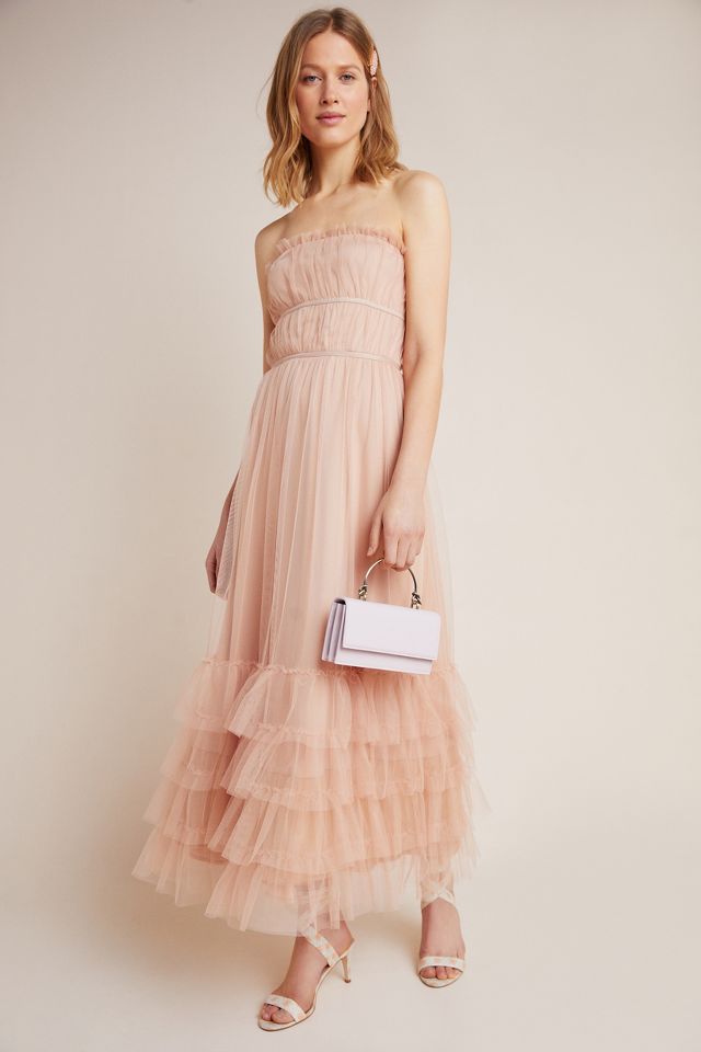 Graciela Tiered Tulle Maxi Dress