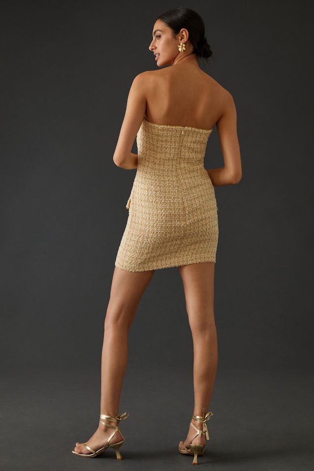 Eva Franco Strapless Tweed Mini Dress #2