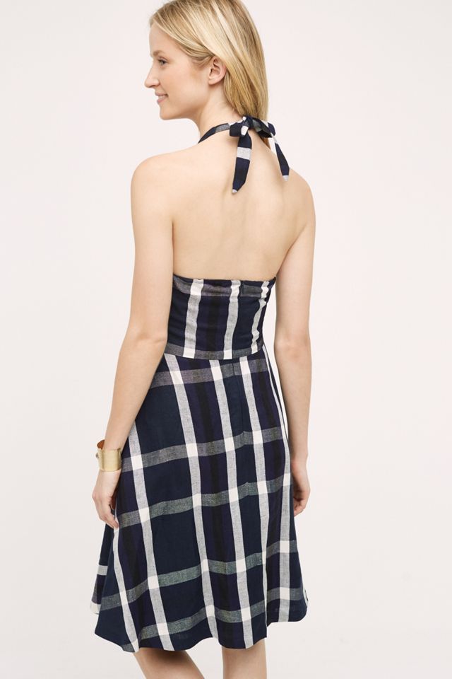 Plaid Halter Dress #1