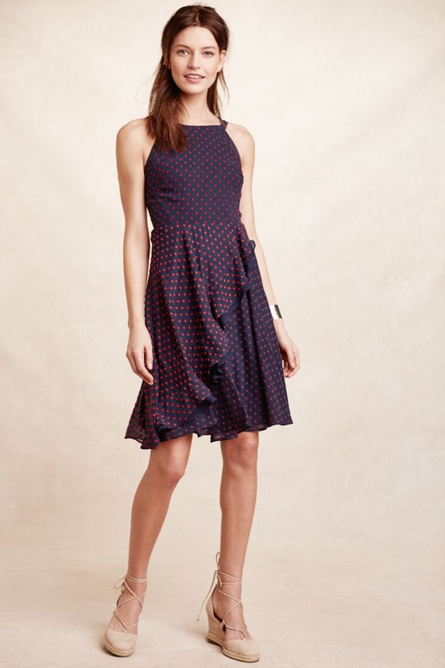 Ruffled Clipdot Dress